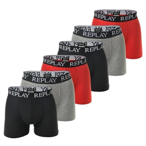 Obrázek produktu REPLAY Boxerky  šedá / červená / černá