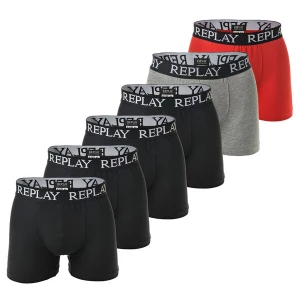 Obrázek produktu REPLAY Boxerky  šedá / červená / černá / bílá