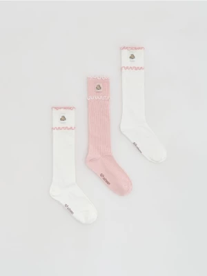 Obrázek produktu Reserved - 3pack podkolenky Pusheen - krémová