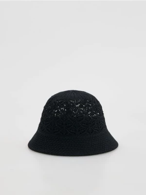 Obrázek produktu Reserved - Ažurový klobouk typu bucket - černý