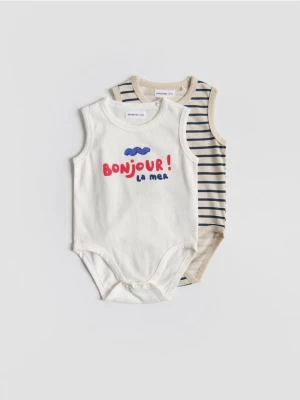 Obrázek produktu Reserved - Bavlněná body 2 pack - krémová