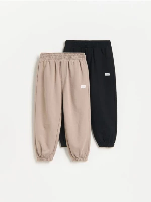 Obrázek produktu Reserved - Bavlněné kalhoty jogger 2 pack - kávová