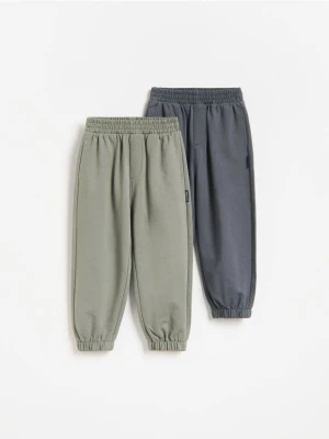 Obrázek produktu Reserved - Bavlněné kalhoty jogger 2 pack - tmavě šedá