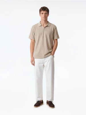 Obrázek produktu Reserved - Bavlněné polo regular fit - béžová