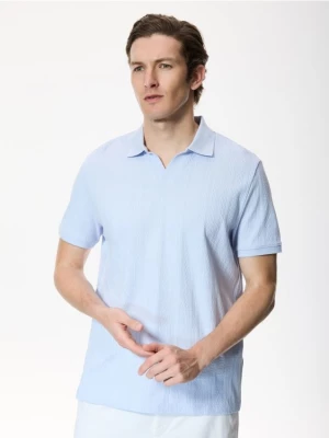 Obrázek produktu Reserved - Bavlněné polo tričko regular - bleděmodrá