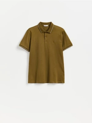 Obrázek produktu Reserved - Bavlněné polo tričko slim - světle zelená