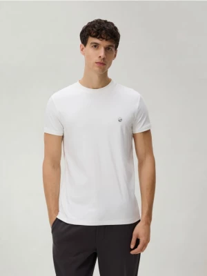 Obrázek produktu Reserved - Bavlněné tričko slim fit - krémová
