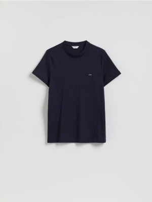 Obrázek produktu Reserved - Bavlněné tričko slim fit - tmavomodrá