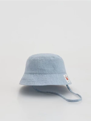 Obrázek produktu Reserved - Bavlněný klobouk bucket hat - bleděmodrá
