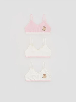 Obrázek produktu Reserved - Bavlněný top 3 pack Pusheen - vícebarevná