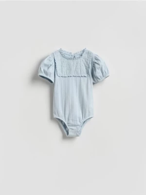 Obrázek produktu Reserved - Body s ажurovou vsadkou - bleděmodrá