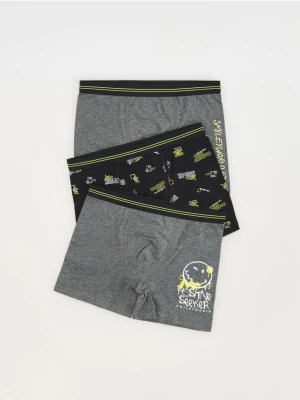 Obrázek produktu Reserved - Boxerky SmileyWorld® 3 pack - černý