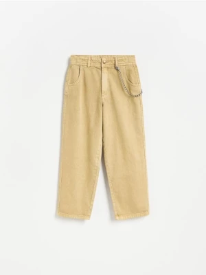 Obrázek produktu Reserved - BOYS` TROUSERS & CHAIN - zlatavá hnědá