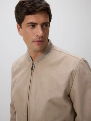 Obrázek produktu Reserved - Bunda bomber z imitace semiše - béžová