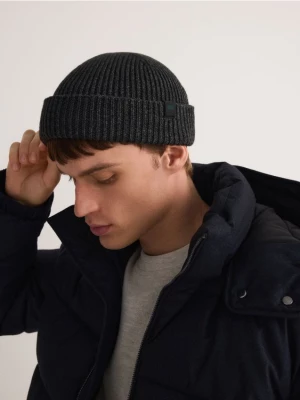 Obrázek produktu Reserved - Čepice beanie s příměsí vlny - tmavě šedá