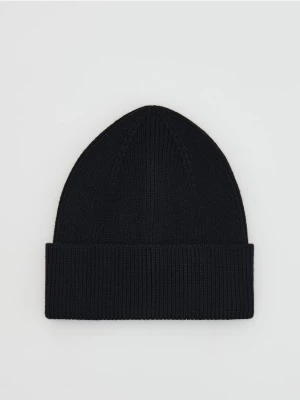 Obrázek produktu Reserved - Čepice beanie z viskózové směsi - černý