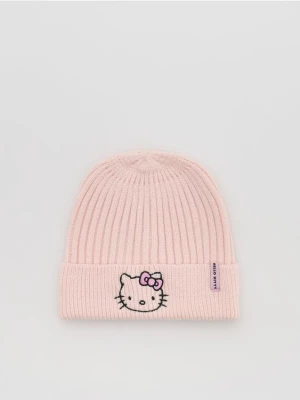 Obrázek produktu Reserved - Čepice Hello Kitty s viskózou - pastelově růžová