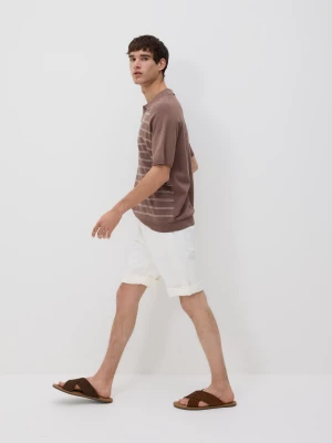 Obrázek produktu Reserved - Džínové šortky slim fit - bílá