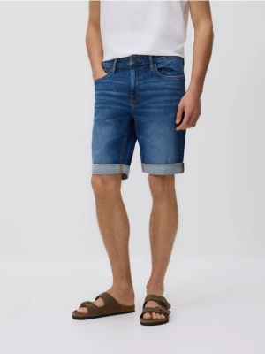Obrázek produktu Reserved - Džínové šortky slim fit - tmavomodrá