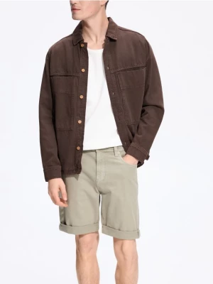 Obrázek produktu Reserved - Džínové šortky slim fit - zelená