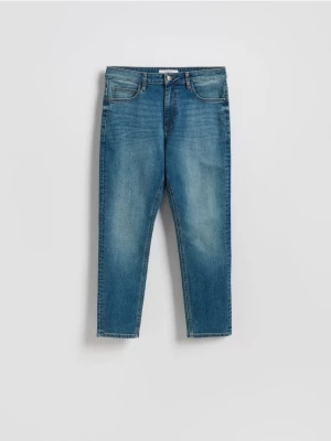 Obrázek produktu Reserved - Džíny carrot slim se sepraným efektem - indigo jeans