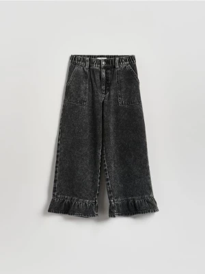 Obrázek produktu Reserved - Džíny super wide leg 7/8 - šedá