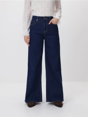 Obrázek produktu Reserved - Džíny wide leg - tmavomodrá