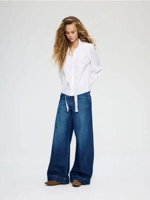 Obrázek produktu Reserved - Džíny wide leg - tmavomodrá
