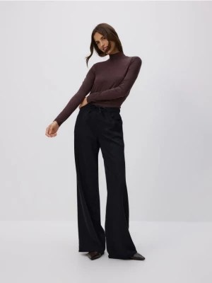 Obrázek produktu Reserved - Džíny wide leg z lyocellu - černý