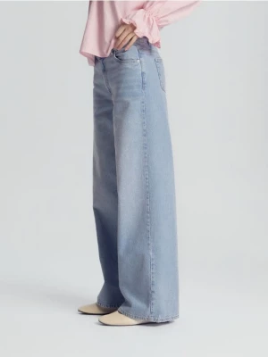 Obrázek produktu Reserved - Džíny wide leg ze středním pasem - modrá