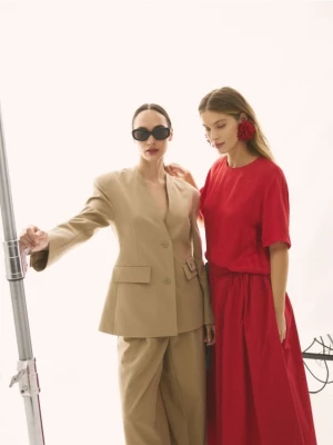 Obrázek produktu Reserved - Halenka z viskózy - červená