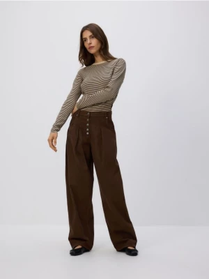 Obrázek produktu Reserved - Jeans barrel s záhyby - dark grey jeans