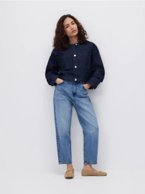 Obrázek produktu Reserved - Jeansy mom fit slim se zkrácenou nohavicí - modrá
