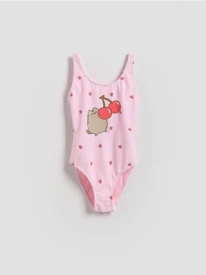 Obrázek produktu Reserved - Jednodílné plavky Pusheen - pastelově růžová