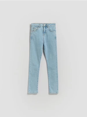 Obrázek produktu Reserved - Jeggings slim fit s knoflíkem ve tvaru srdce - modrá