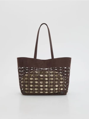 Obrázek produktu Reserved - Kabelka shopper - tmavě hnědá