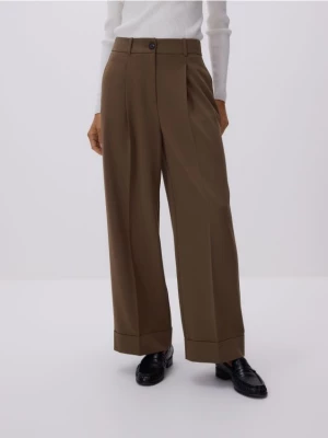 Obrázek produktu Reserved - Kalhoty culotte - světle olivová