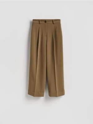 Obrázek produktu Reserved - Kalhoty culotte - světle olivová