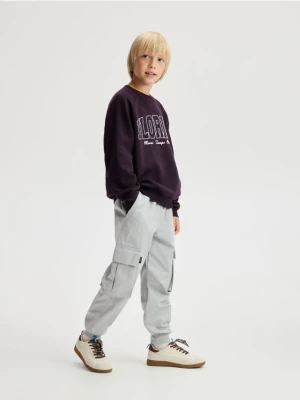 Obrázek produktu Reserved - Kalhoty jogger s kapsami - světle šedá