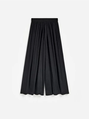 Obrázek produktu Reserved - Kalhoty se širokými nohavicemi - černý