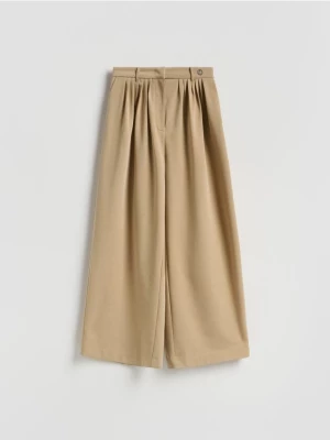 Obrázek produktu Reserved - Kalhoty wide leg - béžová