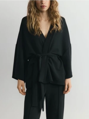 Obrázek produktu Reserved - Kimono mikina s modalem - černý