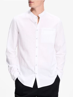 Obrázek produktu Reserved - Košile slim fit s lnem - bílá