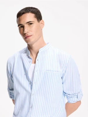 Obrázek produktu Reserved - Košile slim fit s lnem - bleděmodrá