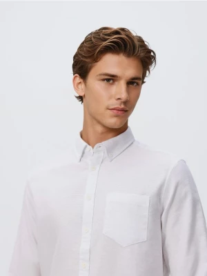 Obrázek produktu Reserved - Košile slim fit s vysokým podílem bavlny - bílá