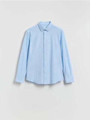 Obrázek produktu Reserved - Košile slim fit s vysokým podílem bavlny - bleděmodrá