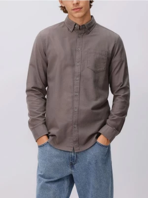 Obrázek produktu Reserved - Košile slim fit s vysokým podílem bavlny - kávová