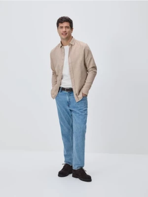 Obrázek produktu Reserved - Košile slim fit z egyptské bavlny - béžová