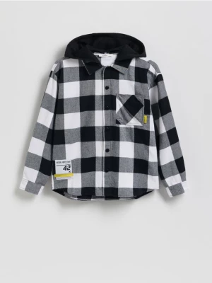 Obrázek produktu Reserved - Kostkovaná oversize košile - černý