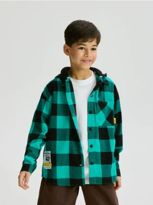 Obrázek produktu Reserved - Kostkovaná oversize košile - svěží zelená